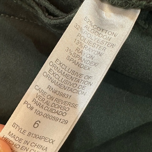 Democracy AB Technology Dark Green Skinny Jeans With Elastic Band on Waist - Picture 3 of 14